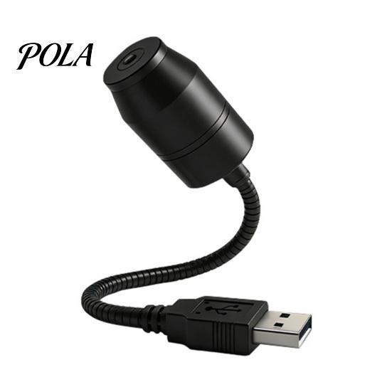 Adjustable Projection Lamp USB Star Projector Ambient Light with 360° Hose, LED Night Universal for Car Bedroom Office, Romantic Starry Sky