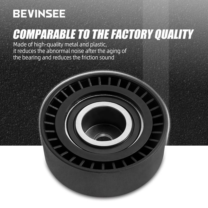 Drive Belt Tensioner Idler Pulley for BMW E46 E36 323i 325i 328i 330i E39 523i 525i 528i 530i X5 3.0i Z4, Replace 11281748131