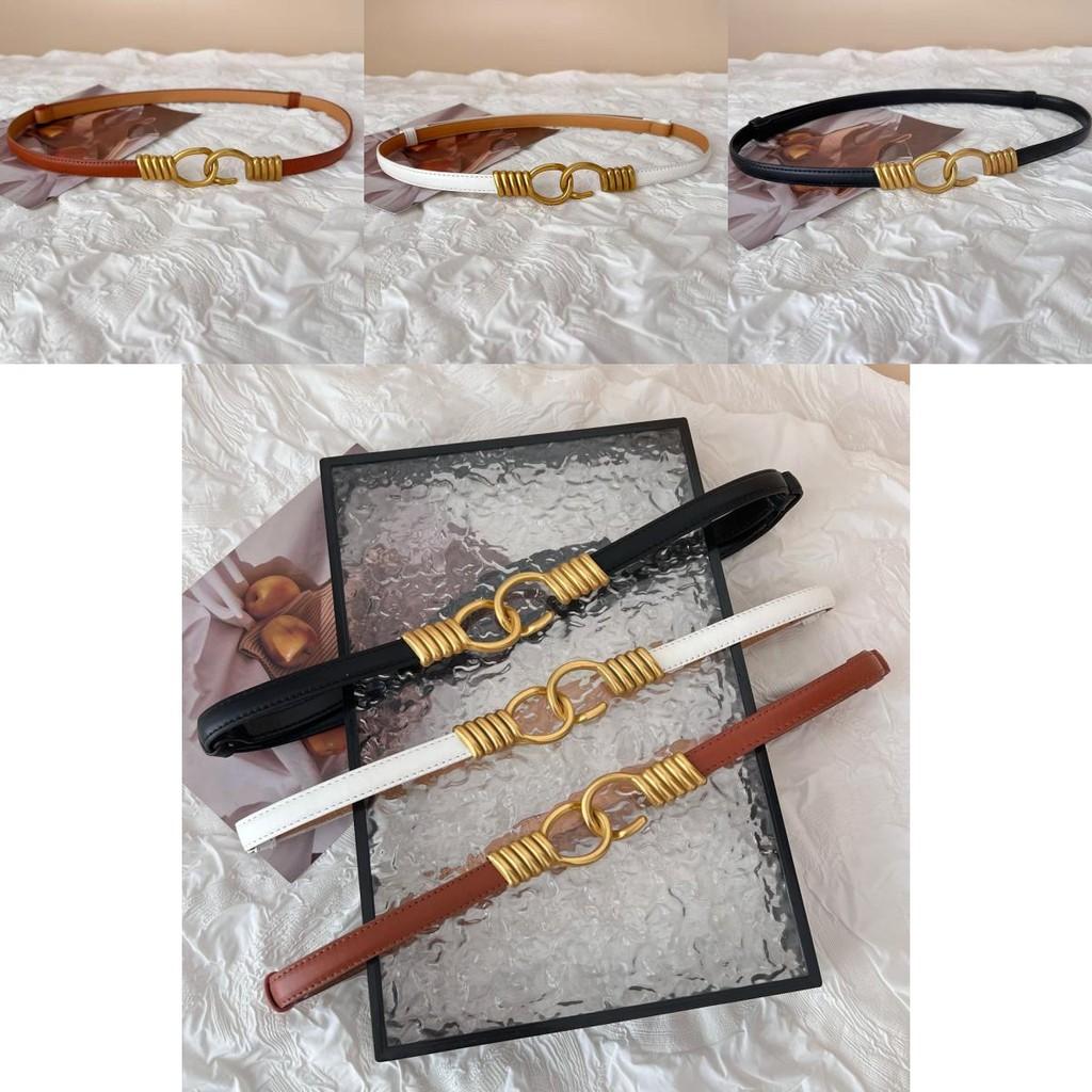 Trendy Retro Hook Buckle Belt In Pu Leather For Women's Spring Fashion Styles