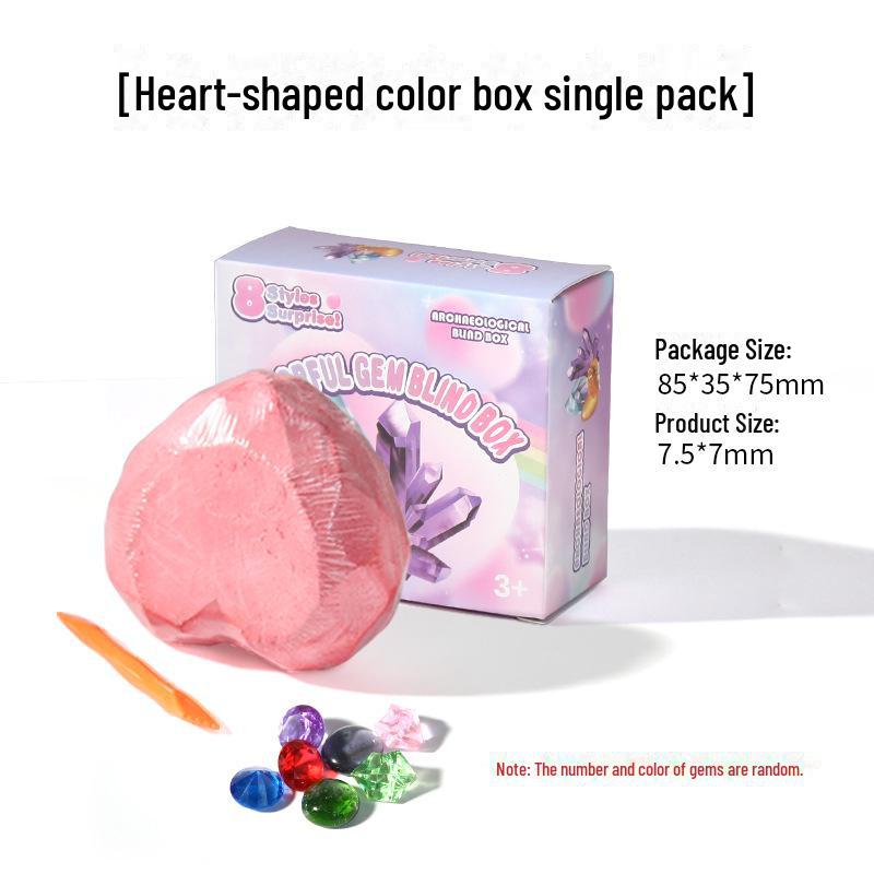 Colorful Gemstone Excavation Toys: Educational Blind Boxes for Kids
