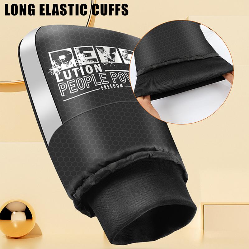 1 Paar Motorrad-Lenkerhandschuhe, Winter-Fahrradhandschuhe, wasserdichte Lenkerhandschuhe, Schneemobil-E-Bike-Motorrad-Thermohandschuhe