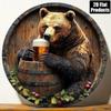 Vintage Metal Tin Sign Beer Decor Wall Art