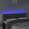 VidaXL Tête de Lit à LED Meuble de Chambre à Coucher Accessoire de Lit Double Tête de Cadre de Lit Intérieur Gris Foncé 3121997