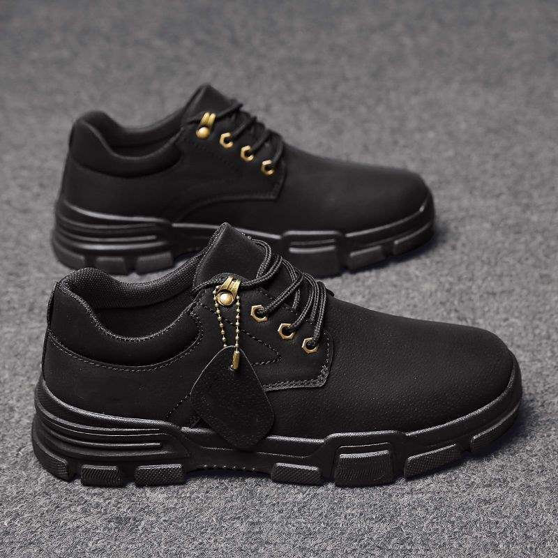 2025 New Autumn Martin Boots High Top Board Shoes Men's Fleece Warm Cotton Shoes Versatile Casual Tooling Shoes Men's