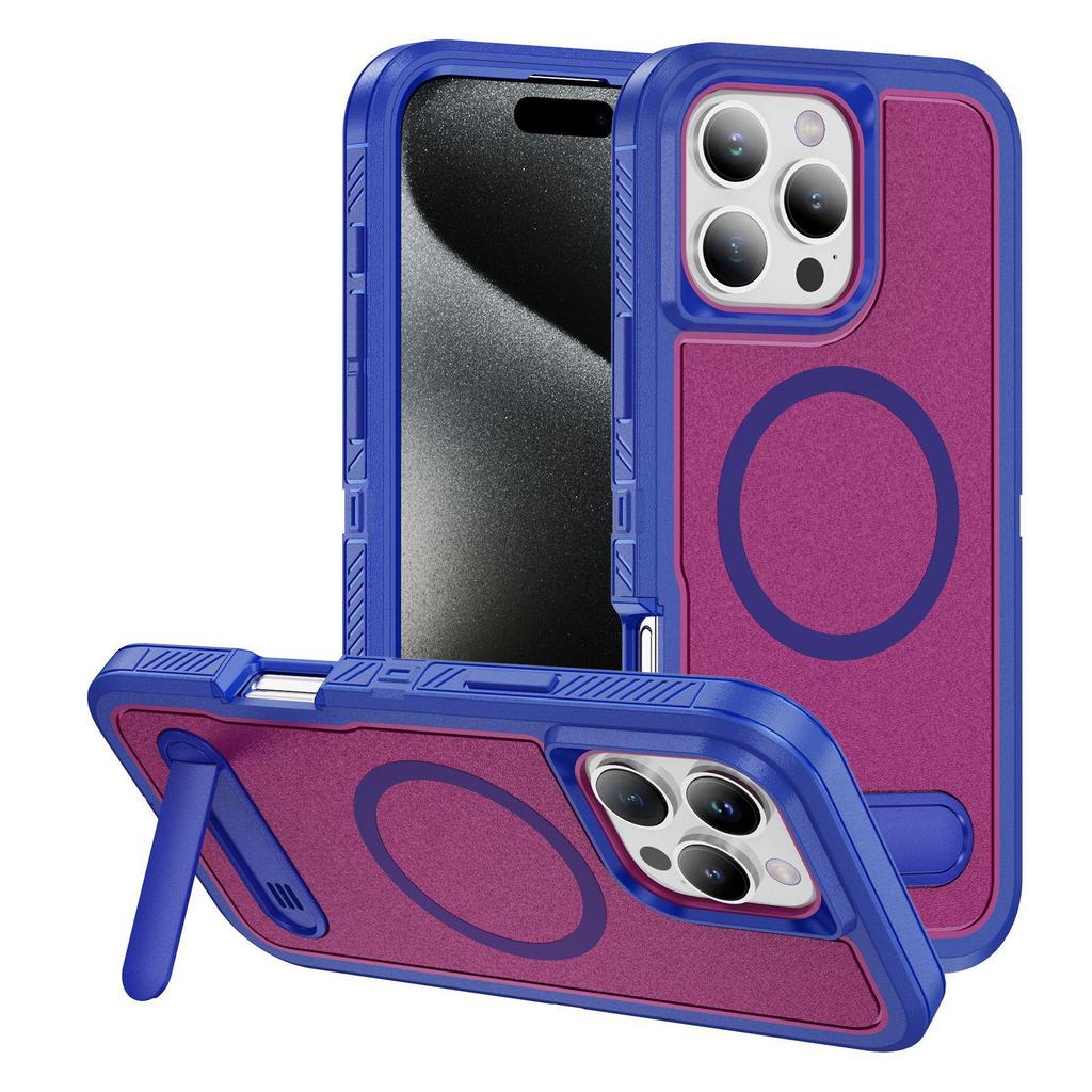iPhone 17 Pro Max Magnetische Ständerhülle - Mattierte Anti-Drop-Schutzhülle