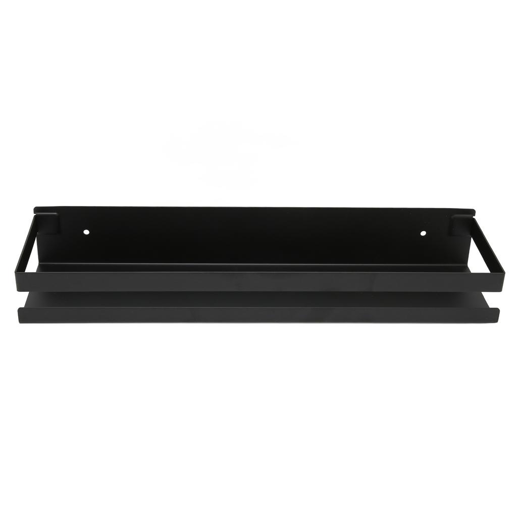 Badezimmerregal Schwarz Großer Stauraum Wasserdicht Starke Tragfähigkeit Hotelregal-Set 40x10x6cm