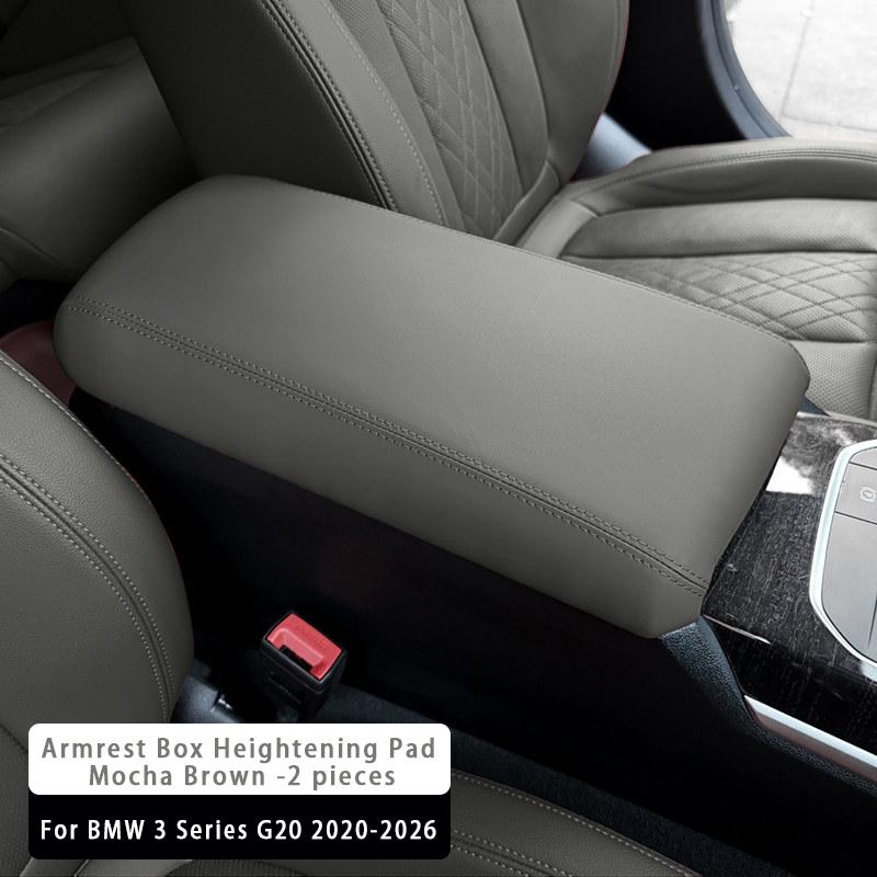 For BMW 3 Series G20 2020-2026 Leather Car Central Control Armrest Box Pad Protective Panel Cover Interior Accessories