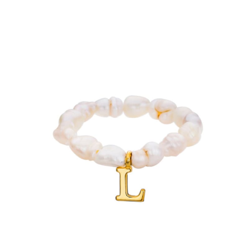 LILYKORI Silver Lily Pearl Ring