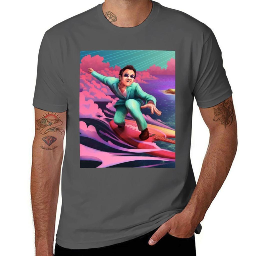 Masayoshi Takanaka Surf Guitar in the Sky TShirt Minimalist Plain Crew Neck TShirt