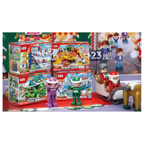 Takara Tomy Tomica Kalendarz Adwentowy 2024 Miniaturowy Samochodzik Zabawka dla Dzieci w Wieku 3 Lat i Starszych