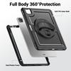 For iPad Pro 11 (2025)/11 (2024) Case Kickstand PC TPE Tablet Cover with Hand Strap