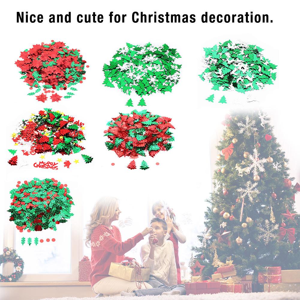 Christmas Symbolic Design Bright Confetti Party Table Decoration Set