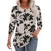 Womens Tops 3/4 Sleeve With Buttons Casual Blouses Summer Outfits Beach Vacation Clothes