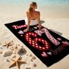 1PC Custom Name Happy 67th Birthday Beach Towel Highly Absorbent And Sand-Resistant Towel for Swimming, Pool, Yoga, And Travel Lightweight