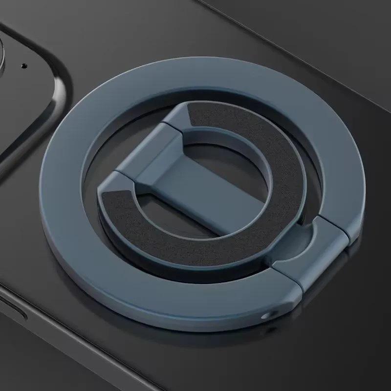 Duální magnetický držák na telefon: Stolní a do auta, Skládací kovový design pro živé vysílání, Samospoušť a 360° rotace.