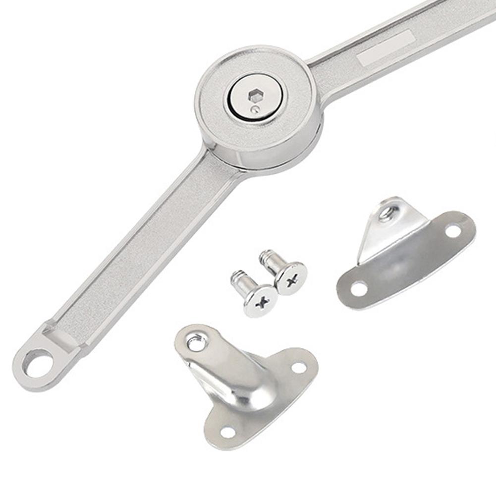 Metal Lid Support Hinges with Soft Close Lid Support Hinge Folding Adjustable Stop In Any Position for Wardrobe Cabinets Door