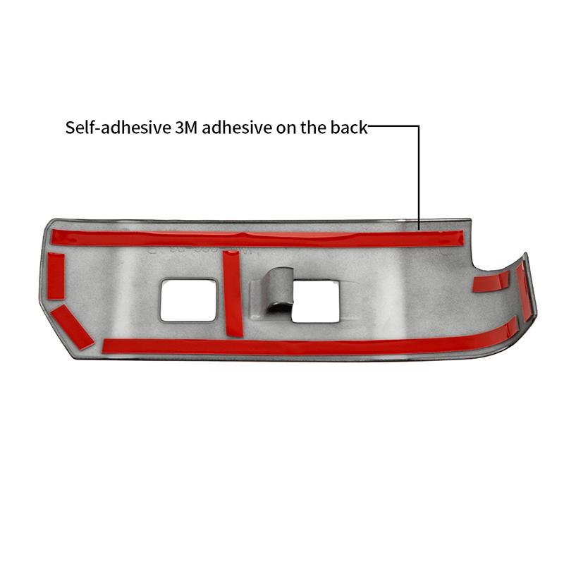 For Toyota 4Runner 2025 ABS Material Interior Door Handle Side Window Switch Frame Cover Trim Car Accessories Carbon Look 4pcs