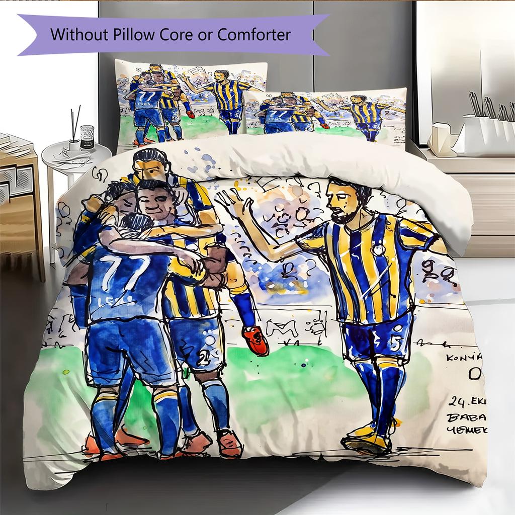 Boca Pattern Bedding Home Decoration Birthday Gift (1 * duvet cover + 2 * pillowcase, without core)