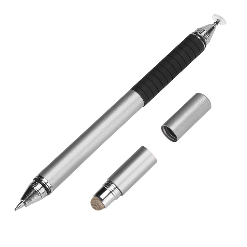 3 In 1 Cloth TipDisc Pen High Capacitive for Mobile Phone Tablet(Black )