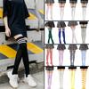 Damen Regenbogen Schwarz Weiß Gestreifte Overknee Oberschenkelhohe Gothic Strümpfe Niedliche Lolita Mädchen Cosplay Socken Halloween Weihnachten