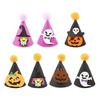 Halloween Pet Accessories Pointed Hat, Cute Ghost Witch Pumpkin Cat Pom-pom Hat for Cats And Small Dogs Holiday Party Accessory Lightweight