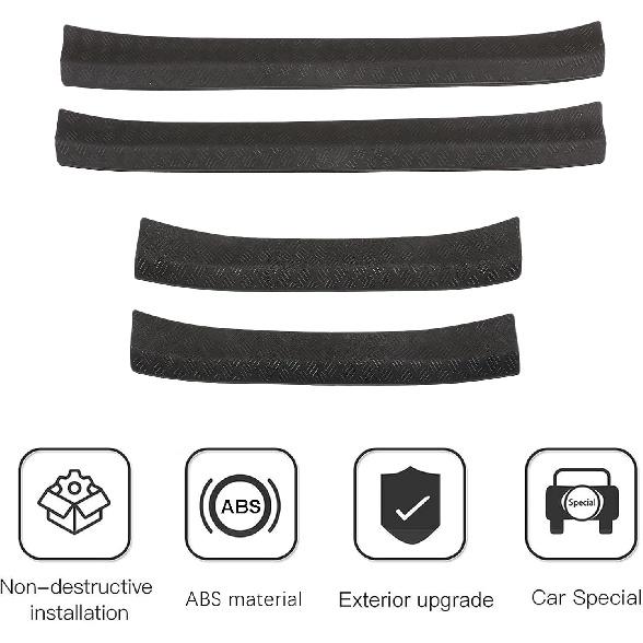 PIUGILH Door Sill Guards Cover Compatible with Land Rover Defender 110 2020-2023, ABS Door Entry Guards Protector Cover