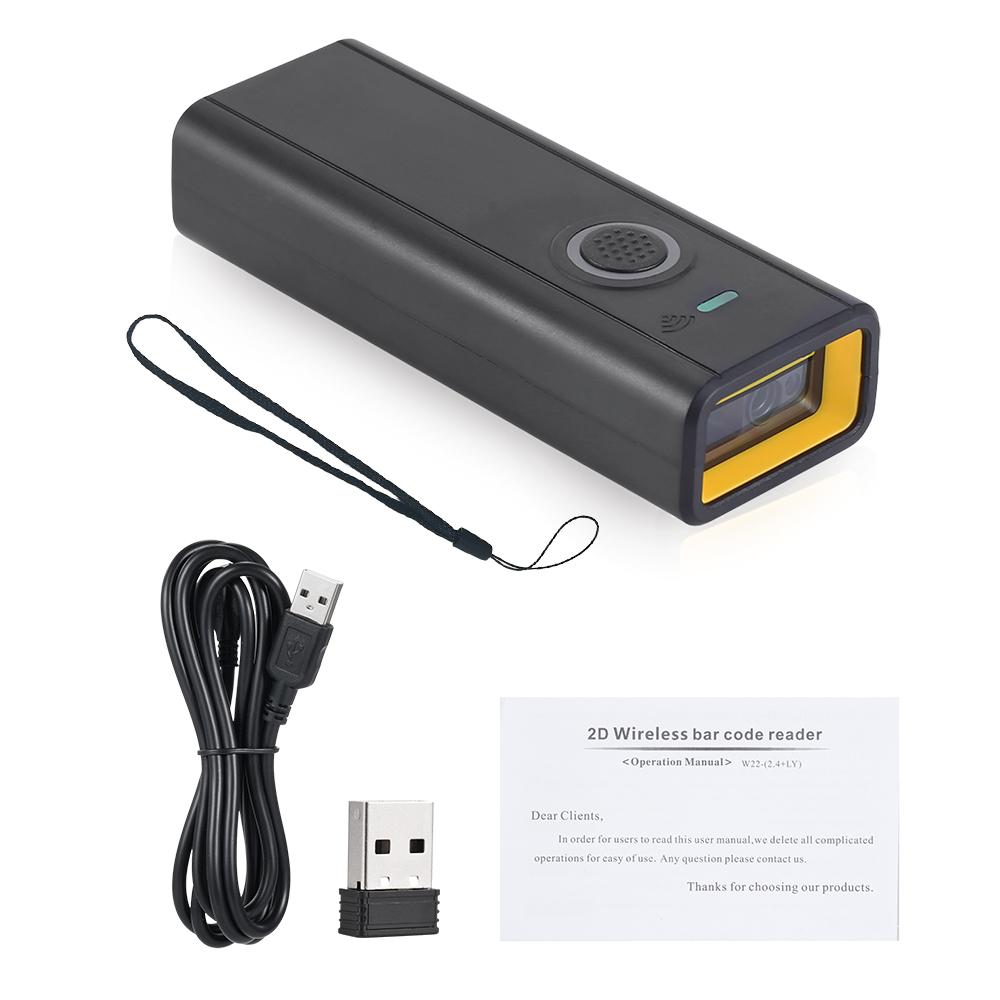 

Bisofice 1DCelsius2D Bar Scanner 2.4G WirelessCelsius CelsiusUSB Wired Connection Bar Reader Support Screen and Paper Plug&Pla