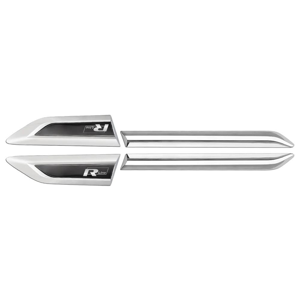 2 st ABS GTI 4 Motion R RLINE Bokstav Bilskärm Sidovinge Emblem Badge Klistermärken För VW Volkswagen Tiguan L 2017 Auto Refit D