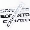 3D ABS SORENTO CERATO Letter Badge Car Tail Emblem Trunk Decoration Sticker for Kia Sportage Rio Soul Optima Ceed Forte Picanto