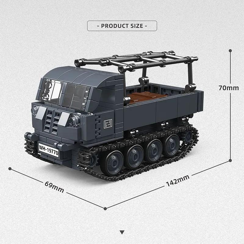 Military War Series WW1 World War I Building Blocks Set Heavy Tank Armored Vehicle Model DIY Kids Toys Boy Birthday Gift