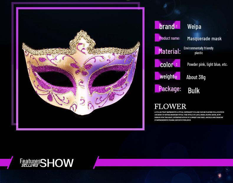 Elegant Masquerade Lace Half-Face Mask for Women