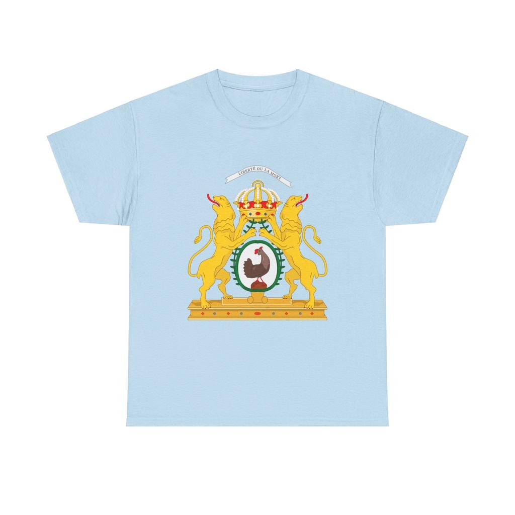 Unisex Shirt Cotton Oversize Large Size Coat of Arms of the First Empire of Haiti - T-Shirt