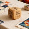 1/2/3/5/6/8Pcs Wooden Quilter Dice with 6 Engraved Quilting Tasks Solid Wood Quilting Embroidery Knitting Projects Baking Drinking Decision Dice Tools
