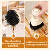 Ergonomic Grip Kitchen Cleaning Brush Round Bristle Head Dishwashing Brush  Cookware Cleaning