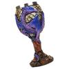 Wine Cup Vintage Dragon Embossed High Stem Wine Glass Wine Drinking Cup Resin Crafted Goblet for Home Decoration