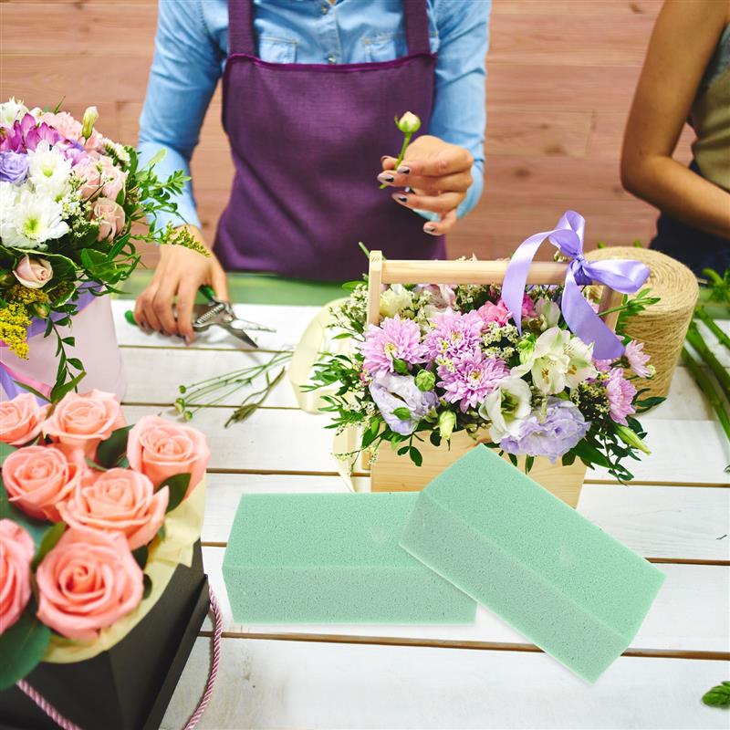 5 Pcs DIY Floral Foam Brick Rectangle Artificial Flower Mud for Wedding Home Party Packing Decor Supplies