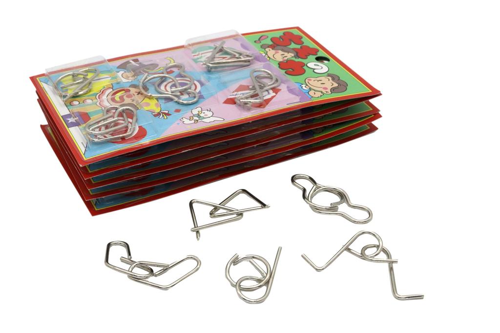 Made In Japan Traditional Toys Chienowa 5 Piece Set X 6 Set Educational Brain Training Puzzle Game Mystery Ring Hand Play