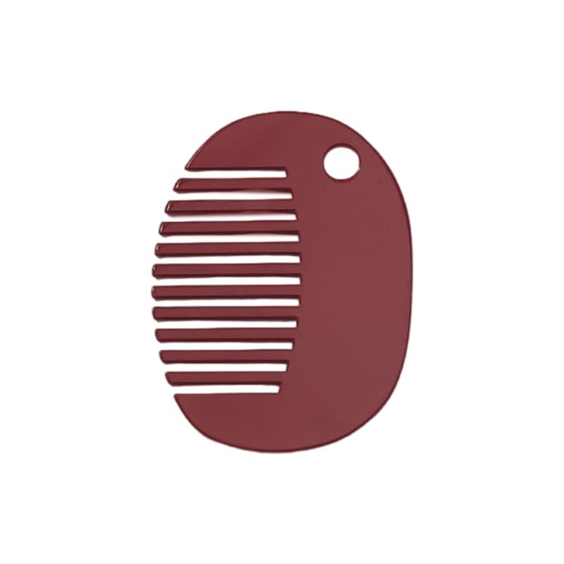 Fashionable Mini Comb Necklace Pendant Portable Hairbrush for Stylish Women Hair Grooming Tool Unique Accessories