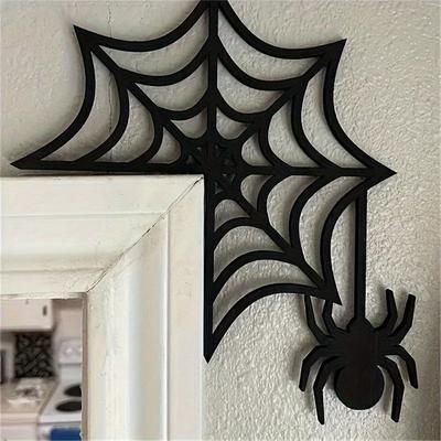 Strašidelná Halloweenská Černá Závěsná Dekorace na Dveře