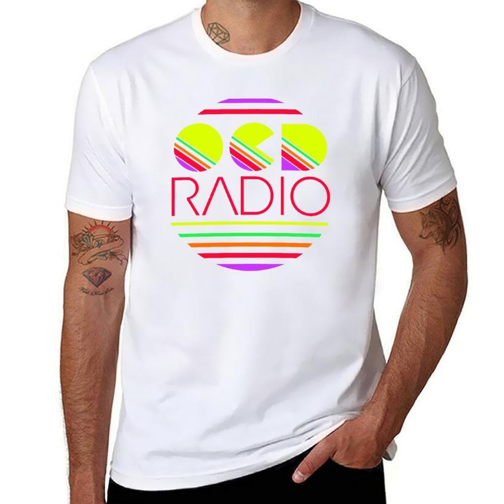 OCD Radio TShirt PerforUnisexce Workout Short Sleeve Tee