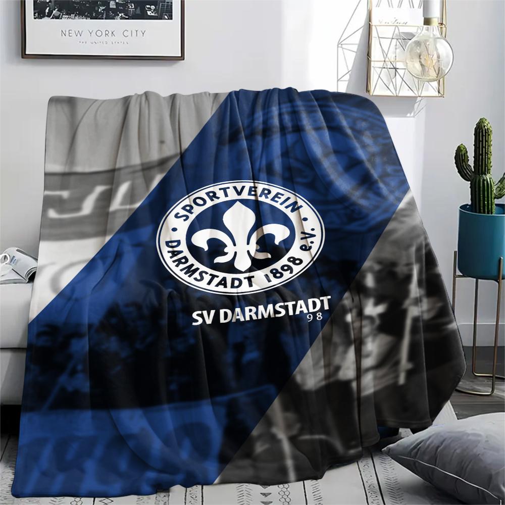 1pz Coperta in Flanella con Stampa SV Darmstadt 98, Alta qualità Confortevole per Tutte le Stagioni, Arredamento per la Casa, Calore e Comfort, Perfetta per Regali di Natale91