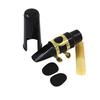 Alto Sax Saxophone Mouthpiece Plastic with Cap Metal Buckle Reed Mouthpiece Patches Pads Cushions
