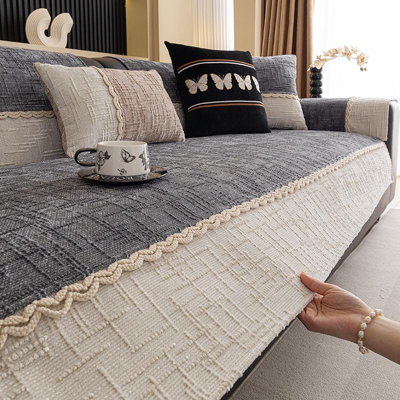 Light Luxury High-End Sofa Cushion New Four-Season Universal Seat Cushion Combination Sofa Cover Backrest Cover Cloth Towel