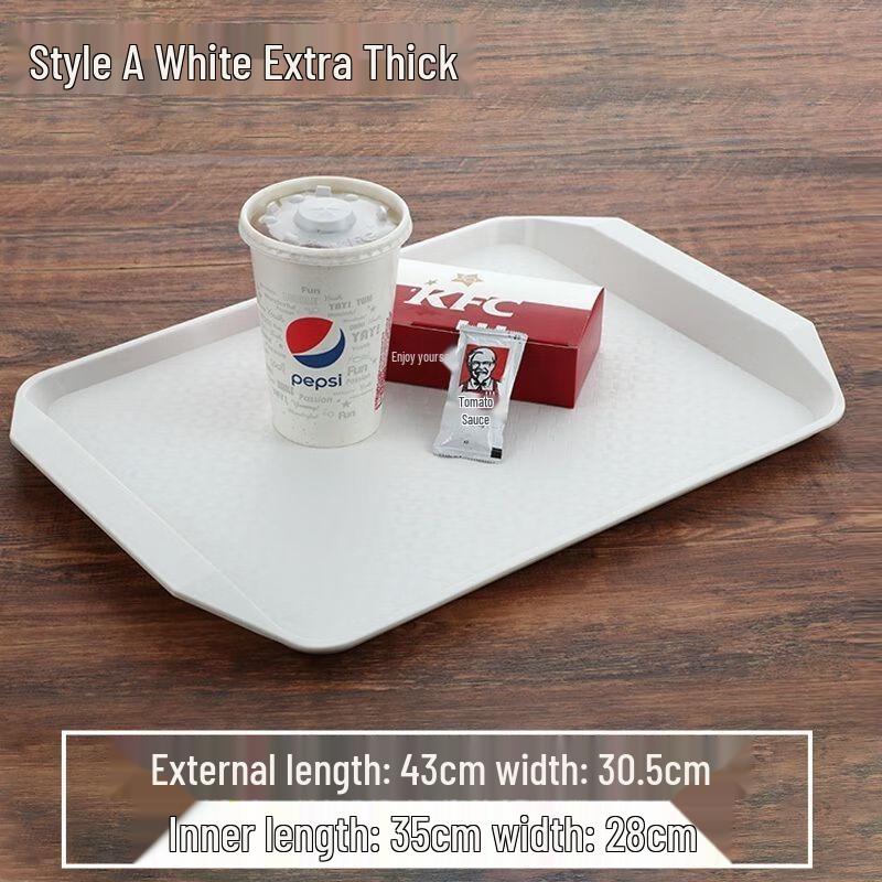 Jijun Rectangular Melamine Serving Tray (10-Pack)