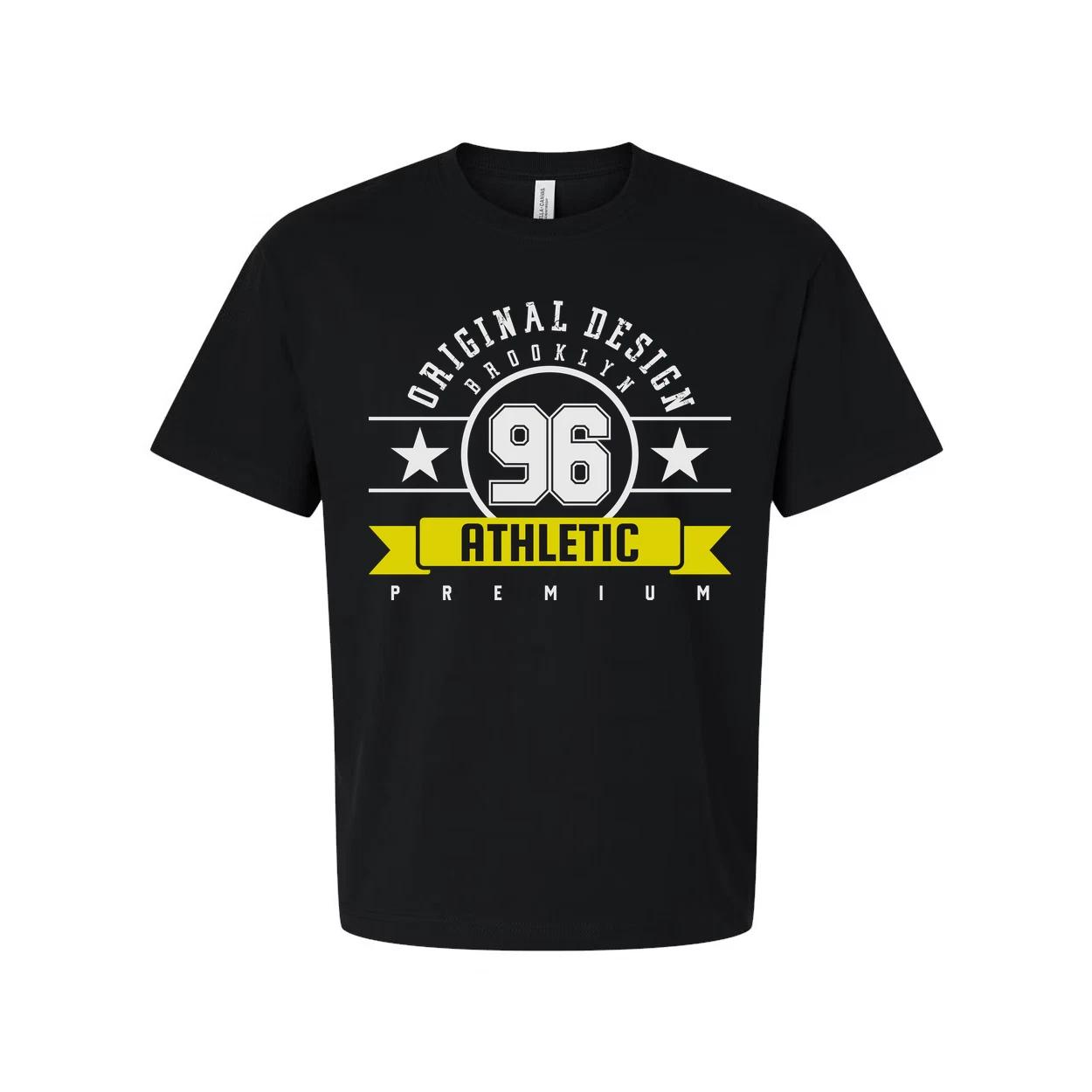 Athletic Premium Graphic T Shirt With Original Design 96 Brooklyn Circle And Sta 4XL