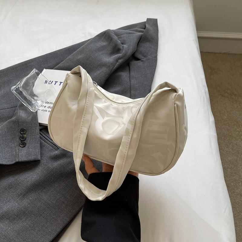 Solid Color Small Bag for Women In Summer New Texture Shoulder Bag Large Capacity Korean Version Niche Simple Underarm Bag Trendy