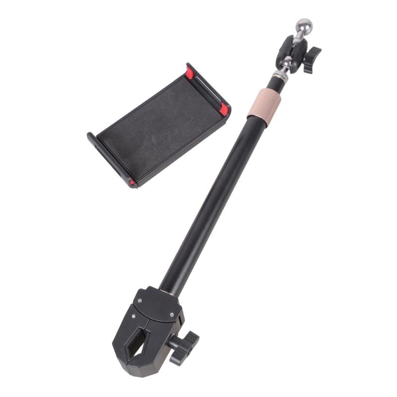 Supporto Regolabile per Telefono e Tablet Braccio Telescopico Morsetto Rotazione a 360 Gradi Staffa Per Accessori Ufficio Casa Studio