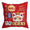 New Snake Year Decorative Pillowcase Cartoon Funny Snake Pattern Festival Decoration Cushions Cover