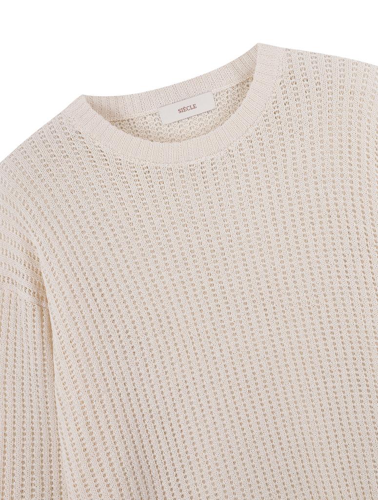 SIECLE Cotton Sheer Knit (Ivory)