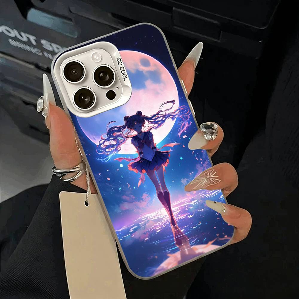 

Чехол для телефона Sailor M-Moon-Usagi Tsukino Для IPhone 17 Air 16 15 14 13 12 11 Pro Max Белый Серебристый Жесткая Крышка iPhone17Pro